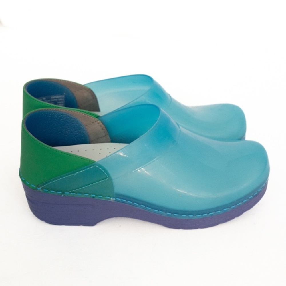 Dansko Professional - Translucent Blue Clogs Size… - image 1